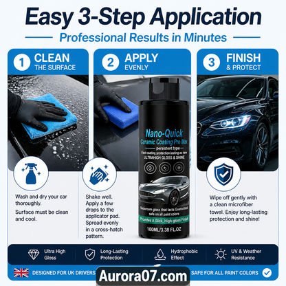 Lumethique™High-Gloss Hydrophobic Nano Ceramic Coating Spray