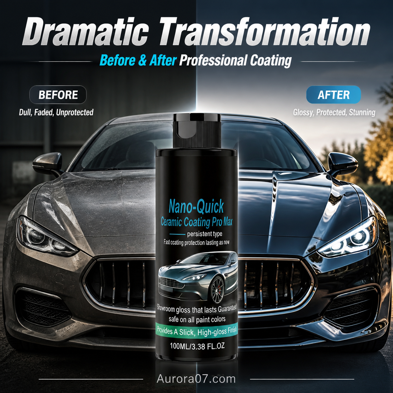 Lumethique™High-Gloss Hydrophobic Nano Ceramic Coating Spray