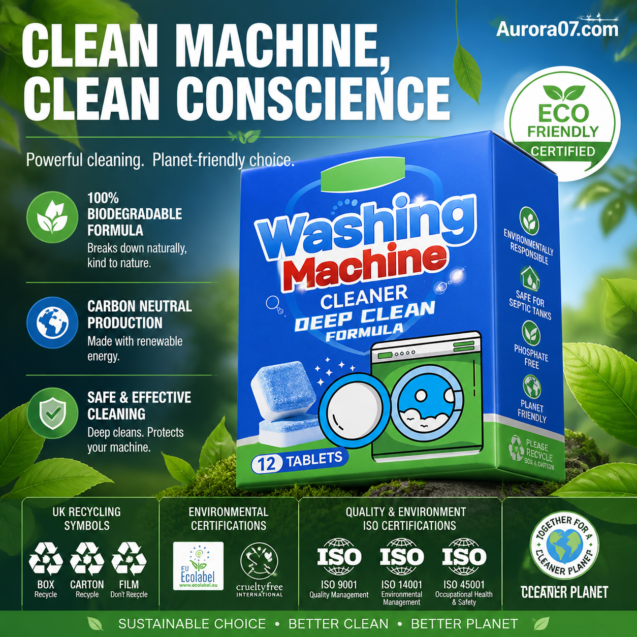 Lumethique™Washing Machine Cleaner Tablets
