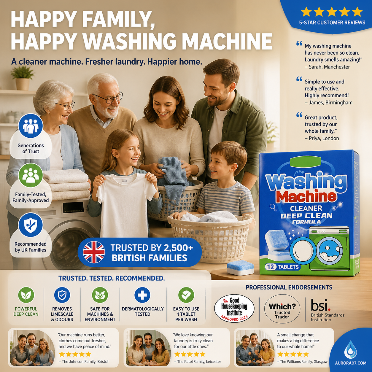 Lumethique™Washing Machine Cleaner Tablets