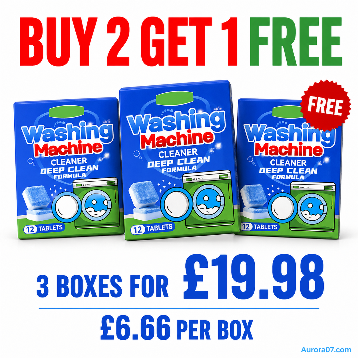 Lumethique™Washing Machine Cleaner Tablets