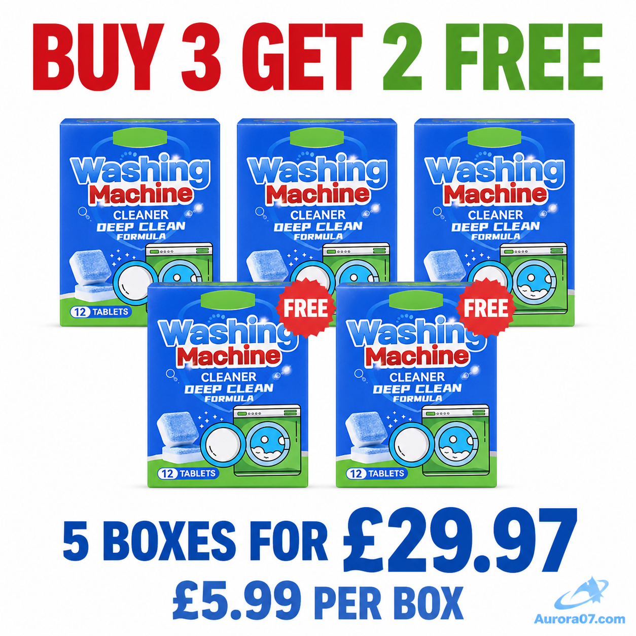 Lumethique™Washing Machine Cleaner Tablets