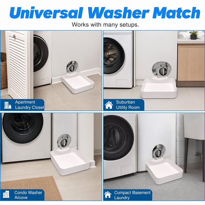 Lumethique™Universal Front-Load Washing Machine Drain Pan